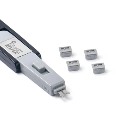Afbeelding van Smart Keeper Essential Mini Display Port Lock (4x) + Key (1x) Grijs