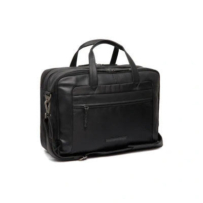 Afbeelding van Leren Laptoptas Zwart Nivano 17 Inch Laptopvak The Chesterfield Brand