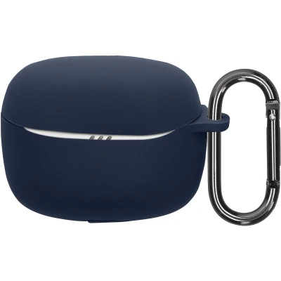 Afbeelding van kwmobile cover voor oordopjes case geschikt JBL Tune Beam 2 Trendy beschermhoes draadloze in donkerblauw