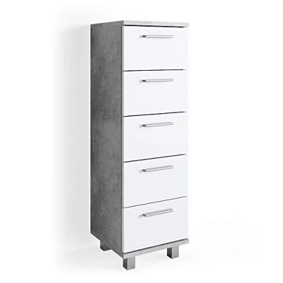 Afbeelding van Vicco Badkamerkast Ilias, Beton/Beton, 30 x 95 cm