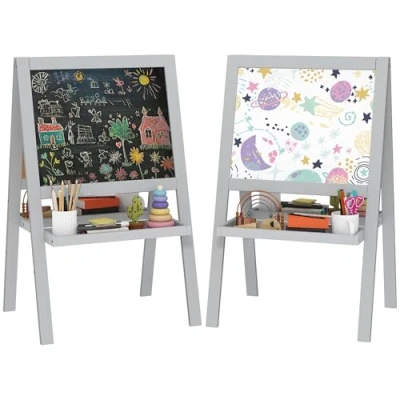 Afbeelding van AIYAPLAY Kinder ezel MDF 54x48x88cm Grijs