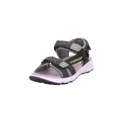 Afbeelding van Superfit Criss Cross Outdoorsandalen Grau/hellgrau voor kinderen, Maat: 31, Imitatieleer/ textiel