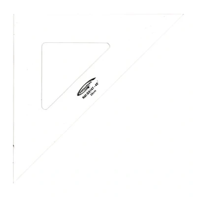 Image de Equerre 45 3 bords droits 28 cm graphoplex