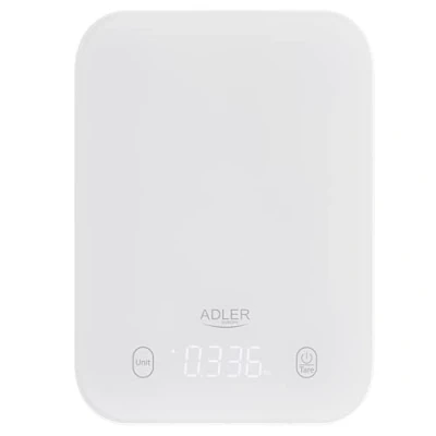 Afbeelding van Adler Keukenweegschaal AD 3181w Schaalverdeling 1 g Weergave type LED Wit, Keukenweegschaal, Wit