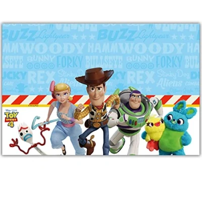 Afbeelding van ALMACENESADAN, 5151, verjaardagsfeestpakket, tafelkleed 120 x 180 cm, licentie Toy Story (Toy Story)