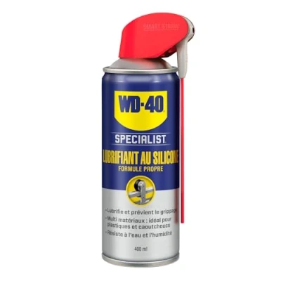Afbeelding van WD 40 Specialist Siliconen smeermiddel Spray met dubbele positie Schone formule Isolatie tegen vocht Geschikt voor alle metalen, kunststoffen, rubber en hout 400 ml