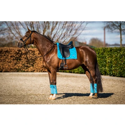 Image de HB Showtime Tapis de Selle Crown Dressage Turquoise