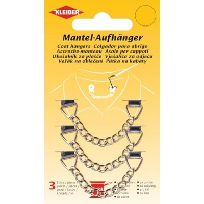 Afbeelding van Kleiber metalen jaslus verpakt per 3 stuks.
