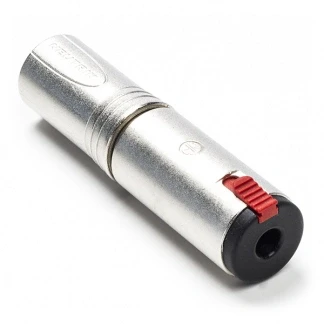 Afbeelding van XLR (m) naar 6.35 mm jack (v) adapter Neutrik (Stereo, 3 pin)