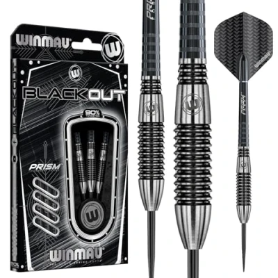 Afbeelding van WINMAU Blackout 2: Steeltip Tungsten Dartpijlen Professioneel 24g
