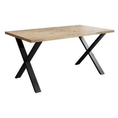 Afbeelding van Meubella Eetkamertafel Berry Eiken 160 cm