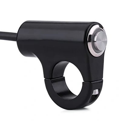 Afbeelding van Keenso stuurschakelaar, motorfiets stuurschakelaar 7/8 inch 22 mm drukknop van aluminiumlegering universele tuimelschakelaar (B)