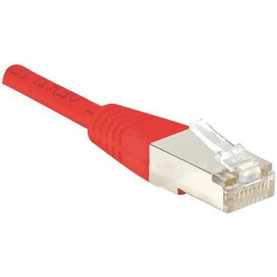 Afbeelding van Exertis Connect Patchkabel F/UTP, CAT.6, rood, 3,0 m met bijzonder smalle knikbeveiliging (F/UTP, CAT6, 3 m), Netwerkkabel