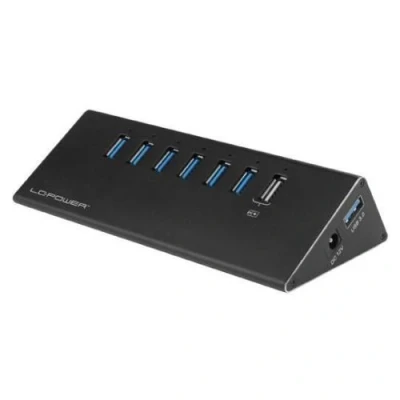 Image de LC Power HUB ALU 2B 7 Concentrateur (hub) 6 x SuperSpeed USB 3.0 + 1 (charge) de bureau