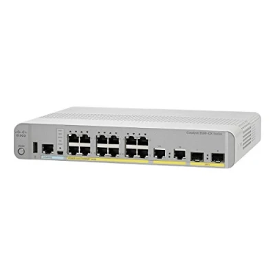 Afbeelding van Cisco WS C3560CX 12PD S netwerk switch Managed Gigabit Ethernet (10/100/1000) Power over (PoE) Wit