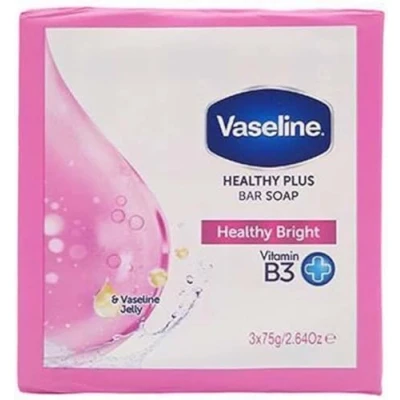 Afbeelding van Vaseline Healthy Plus Bar Soap Healty Bright 3 x 75 gram