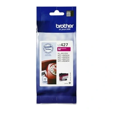 Afbeelding van Inktcartridge brother lc 427m rood 1 stuk 5 stuks