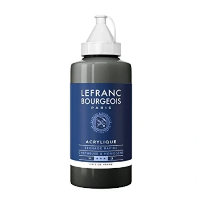 Afbeelding van Lefranc Bourgeois fijne acrylverf, Fles 750 ml, gris De Payne