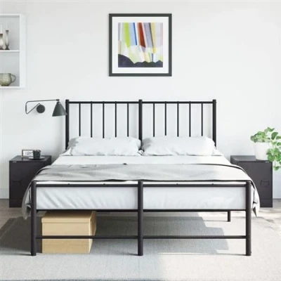 Afbeelding van Nachtkastjes 2 st 34,5x39x44 cm staal zwart