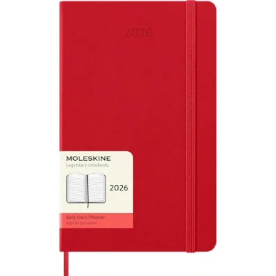 Afbeelding van Moleskine 12 Maanden Agenda 2026 Dagelijks Large Harde Kaft Rood