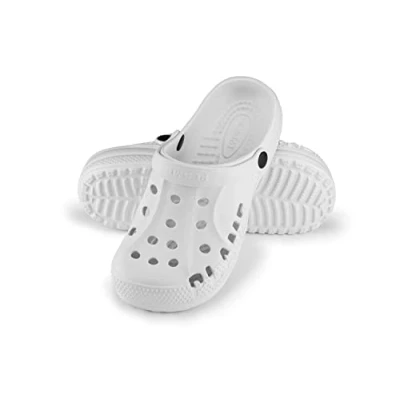 Afbeelding van ESTRO Clogs voor heren en dames uniseks, klomp, tuin, dames, heren, kunststof, licht, rubber, klomp A78, Wit.