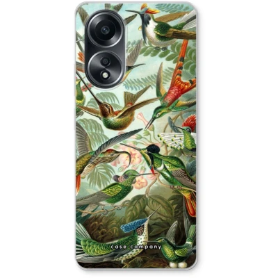 Afbeelding van Case Company® hoesje geschikt voor Oppo A58 4G Haeckel Trochilidae Soft Cover Telefoonhoesje Bescherming aan alle Kanten en Schermrand