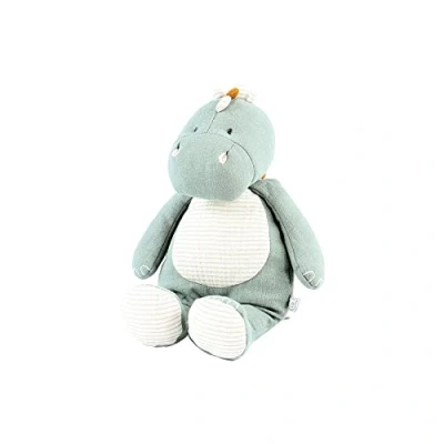 Afbeelding van Noukie&#039;s knuffeldier voor kinderen klein pluche Stegi van biologisch katoen kindvriendelijke maat (25 cm)