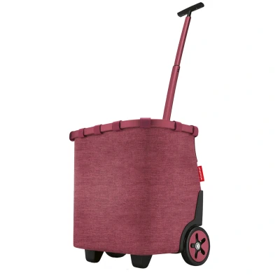 Afbeelding van Reisenthel Carrycruiser Boodschappentrolley 40L Twist Maroon Donkerrood