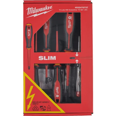 Afbeelding van Milwaukee Tri Lobe VDE Schroevendraaier SET 5 delig 4932478737
