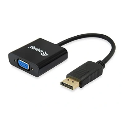Afbeelding van equip DisplayPort naar VGA (VGA, 15 cm), Data + Video Adapter, Zwart