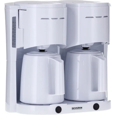 Afbeelding van Severin KA 9314 Duo Filter Koffiezetapparaat, Filterkoffiezetapparaat, Wit