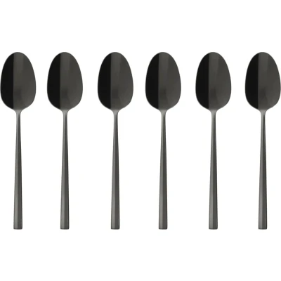 Afbeelding van Sambonet Koffielepels Rock Zwart 6 Stuks