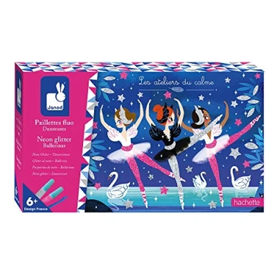 Afbeelding van Janod atelier neon glitterschilderijen ballerina