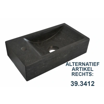 Afbeelding van Wiesbaden fontein links 40x22x10 cm hardsteen gezoet