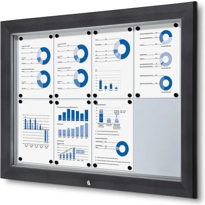 Afbeelding van Vergrendelbaar Notitiebord Outdoor SCT 8x A4 Antraciet Syna SCT8XA4PHC7016JS Horeca &amp; Professioneel