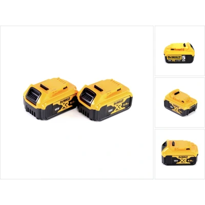 Afbeelding van Dewalt DCB 184 2x oplaadbare accu 18 V 5 Ah / 5000 mAh XR Li Ion