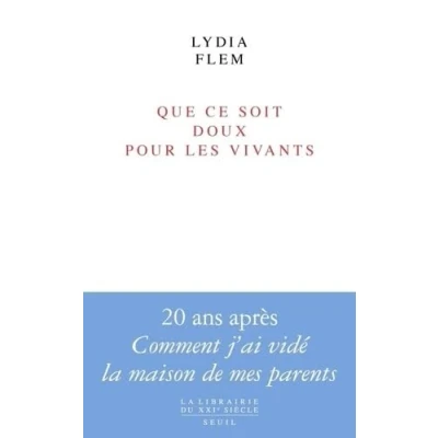 Afbeelding van Que ce soit doux pour les vivants