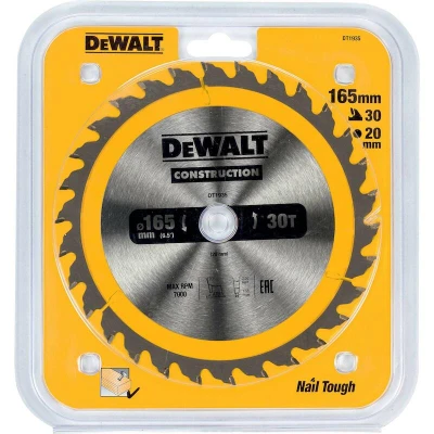 Afbeelding van DeWalt DT1935 Cirkelzaagblad 165 x 20 30T Hout
