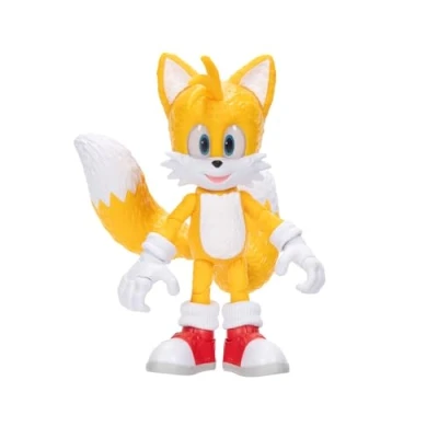 Afbeelding van Sonic The Hedgehog Jakks Pacific 3 Movie Tails figuur, 13 cm hoog, zeer beweegbaar voor jongens/meisjes, film met officiële licentie 3, aanbevolen kinderen vanaf jaar