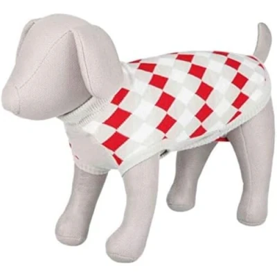 Afbeelding van Hondentrui Trixie Wit Rood Grijs M