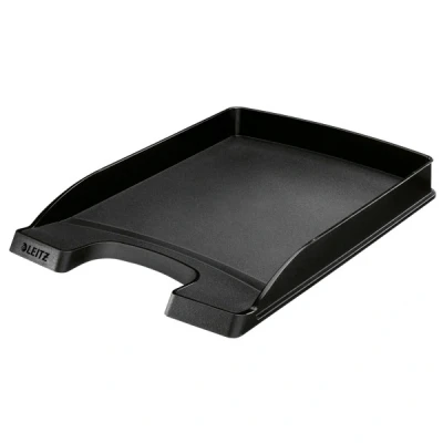 Image de leitz corbeille à courrier plus plat, a4, polystyrène, noir