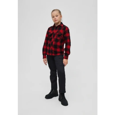 Afbeelding van Brandit Overhemd voor kinderen, Maat: 170/176, Red/black/white