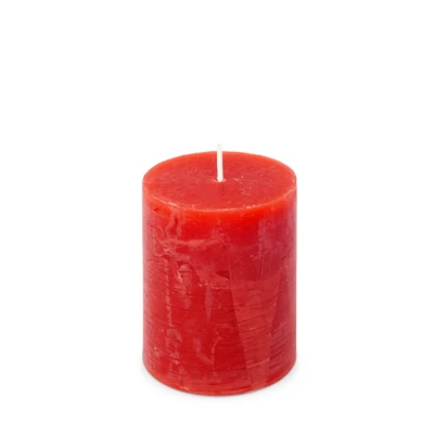Afbeelding van Rustiek Kaars 70/95mm rood Spaas