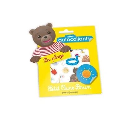 Image de Mes autocollants Petit Ours Brun La plage