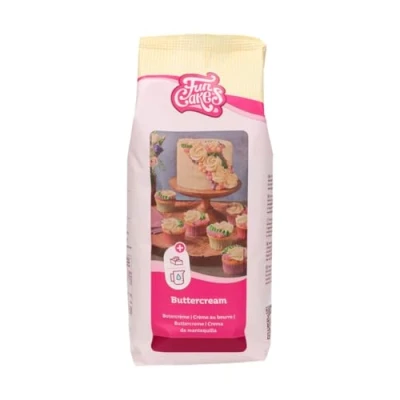 Image de FunCakes Mix Pour Crème Au Beurre: Facile À Utiliser, Crémeux, Parfait La Décoration De Gâteaux, Couverture Et Le Remplissage, Garniture Sur Les Cupcakes, Halal. 1 Kg. 1.00 Kg