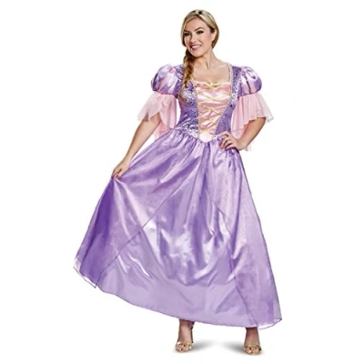 Afbeelding van Disguise Klassiek Rapunzel Deluxe kostuum voor dames, Paars.