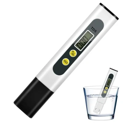 Afbeelding van TDS watertester voor drinkwater, drinkwaterkwaliteitstester, zwembad, aquarium, zwembad en laboratorium, meetbereik 0 tot 9990 PPM