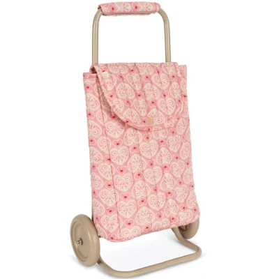 Afbeelding van Konges Sløjd Kindertrolley/Kinderkoffer 59x17x29cm Lacy Pink