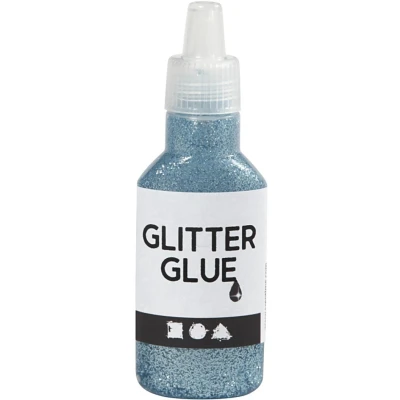 Afbeelding van Creotime Glitterlijm Lichtblauw 25 Ml
