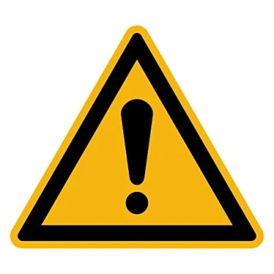 Image de Autocollant Danger Warning Avertissement NF ISO7010 Sticker Adhésif Signalétique Triangulaire Laminé Plastifié Résistant à l&#039;eau et aux UV Panneau Général 60x60 cm